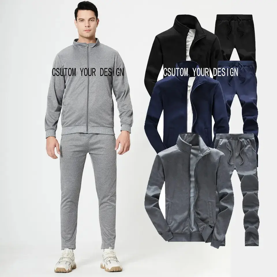 Sportief Trainingspak Heren Jack Set Casual Trainingspak Heren Broek Warm Winter Sweatshirt