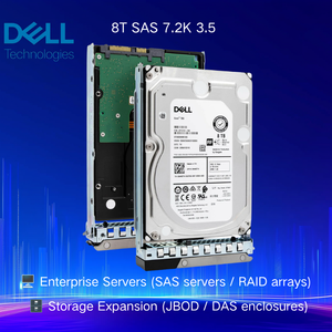 ฮาร์ดดิสก์ Dell Server ขนาด 8TB SAS 7.2K 3.5 นิ้ว แบบ Hot Swap สำหรับเซิร์ฟเวอร์ Dell PowerEdge และระบบจัดเก็บข้อมูล R750 R760 R660 R450 R470 R260 R360 - Product Image 2