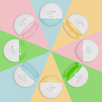 Flacon rond en HDPE de 50 ml avec bouchon à clapet, emballage cosmétique écologique pour crème solaire et soins de voyage