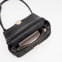 Sac à main vintage pour femmes, motif géométrique, fait à la main, de haute qualité, élégant, design personnalisé, PU, deux sangles, fermeture à glissière