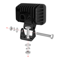 Projecteurs LED 80W 4x4 à faisceau combiné blanc, éclairage de travail LED 80W pour automobile, projecteurs latéraux LED 3 pouces, éclairage latéral LED pour véhicules côte à côte