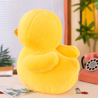Peluche personnalisée grande canard jaune, jouet en peluche doux, poupée oiseau, coussin canard jaune mignon pour enfants, cadeau et décoration intérieure