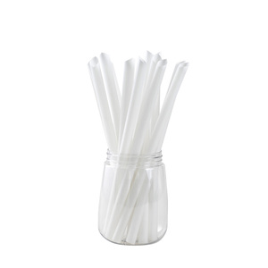 Custom disposable eco friendly Food grade plastic printed straws White Recyclable Pla 4mm plastic drinking straw