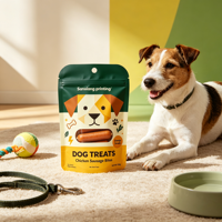 Sachets d'emballage personnalisés recyclables en gravure pour aliments pour animaux de compagnie, écologiques, en BOPP haute résistance à l'humidité, pour friandises pour chiens et chats