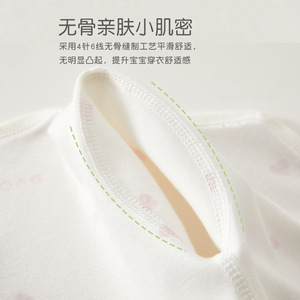 Combinaison bébé à manches longues en coton, unisexe, pour nouveau-né, printemps automne, couche de base avec étiquette tricotée - Product Image 3