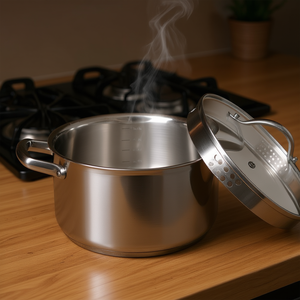<b>Saucepan</b> With Spout 5 L 24 Cm Stainless Steel Soup Stock Pot - Product Image 3