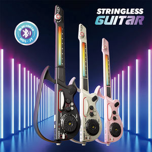 <span class=keywords><strong>Vente</strong></span> chaude Produits Instruments De Musique Éducatifs 2025 Dessin Animé En Plastique Multifonctionnel Rose Électrique Jouet DJ <span class=keywords><strong>Guitare</strong></span> pour Enfants - Product Image 2