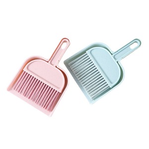 Mini balayette et pelle à poussière en plastique 2 en 1, outil de nettoyage de clavier de bureau, couleurs nordiques - Product Image 5
