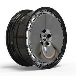 Roues forgées en fibre de carbone brossée de 12 000 tonnes |   Nouvelle mise à niveau/rénovation de qualité OEM pour Hellcat - Product Image 1