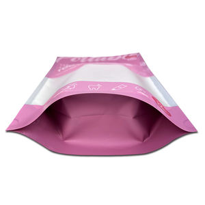 Cierre de cremallera para ventanas con forma personalizada, bolsa de embalaje de plástico de papel de aluminio Mylar resellable con lágrima - Product Image 4