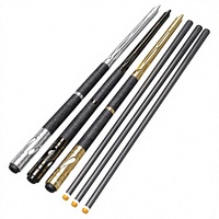 YFEN Queue de billard de haute qualité en fibre de carbone, joint central fendu 1/2, avec joint en alliage d'aluminium, 11,5 mm, 12,5 mm, 147 cm