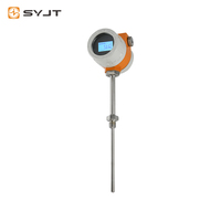 Sensor/Transmisor de Temperatura PT100 Integrado con Rosca SY SBW, 4-20mA, Tipo Tubo, Salida RS485, IP68, 24VDC, para Gas/Líquido/Petróleo