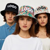 Chapeau de soleil de pêcheur en gros, fête d'été, logo personnalisé, broderie 3D, chapeau de seau en toile unisexe, pare-soleil professionnel