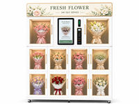 Distributeur automatique de fleurs fraîches, machine de vente de bouquets de fleurs réfrigérés pour centre commercial, hôtel, aéroport, commerce de détail
