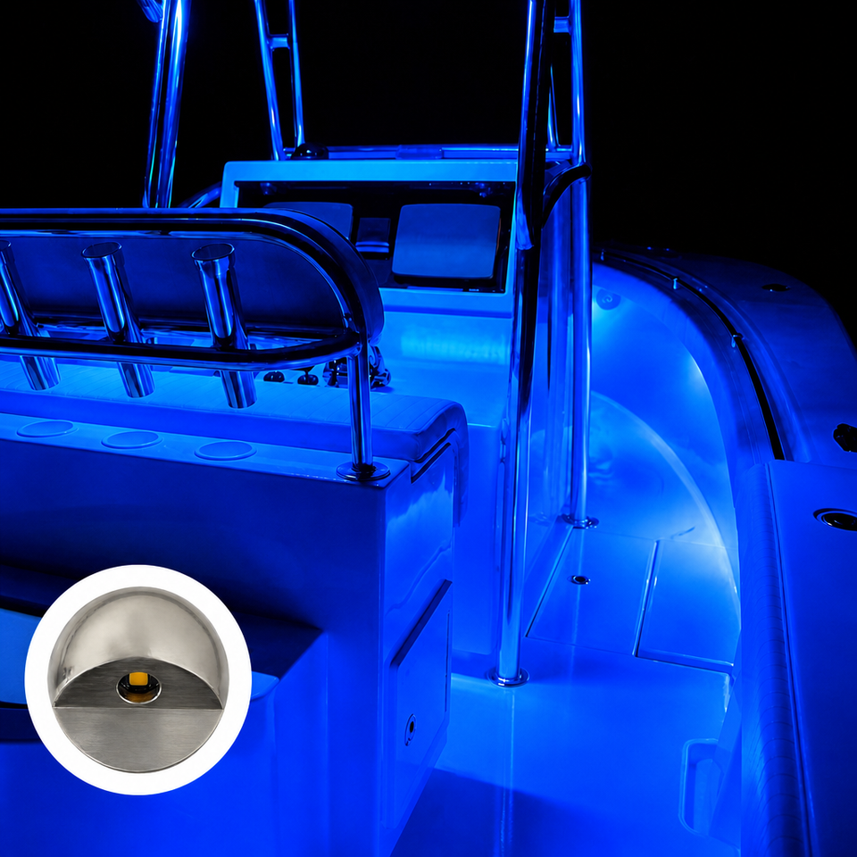 Recessed Outdoor Stainless Steel Stair Lamp 12V 24V for Boat Deck Cabin ...