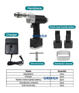 สว่านเจาะกระดูกแบบสองท่อ GreatLH <span class=keywords><strong>Orthopaedic</strong></span> สำหรับเครื่องมือผ่าตัด - Product Image 2