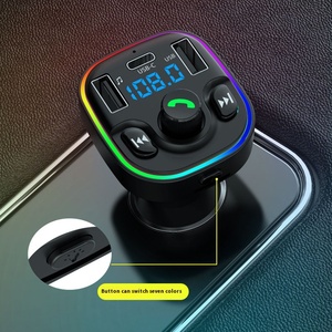 G47 nuova auto FM trasmettitore lettore MP3 auto Bluetooth musica 3USB caricabatteria LED luci ambientali - Product Image 2