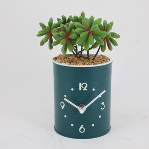 Horloge murale 2023 style simple avec pot de fleurs intégré, idéale pour la maison et le bureau - Product Image 4
