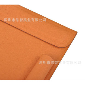 Clip para menú de hotel de cuero PU, clip para bebidas, clip para caja registradora de supermercado, clip para libro de contabilidad, logotipo personalizado. - Product Image 5