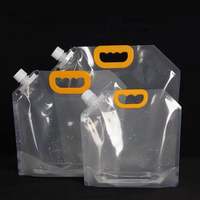 Pochette de conditionnement de détergent liquide grande capacité 5L, pochette à bec verseur pour détergent lessive liquide