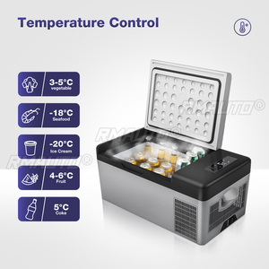 Réfrigérateur de voiture 15L-55L pour l'été, congélateur portable, réfrigérateur de voiture à compresseur 12V/24V 70W pour la maison, les voyages, le camping, 220V - Product Image 1
