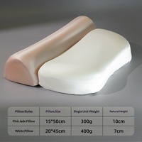 Ensemble d'oreillers ergonomiques en mousse à mémoire de forme faits à la main, zéro pression, pour sommeil profond, traction cervicale, décompression du cou, contour ondulé