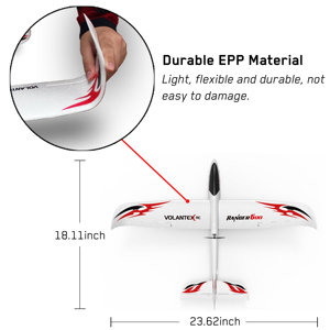 Vente chaude : Avion RC électrique <span class=keywords><strong>Volantex</strong></span> 600 RTF avec gyroscope à balais pour débutants - Product Image 4