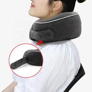 Oreiller de voyage pour avion en mousse <span class=keywords><strong>à</strong></span> mémoire de forme 100% pure, soutien ergonomique et portable pour le cou - Product Image 2