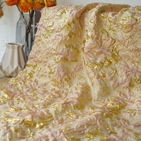 Nouvelle robe à fleurs pour femmes Tissu brocart jacquard