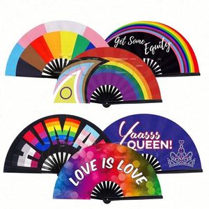 Customizable <b>Large</b> Rave <b>Fan</b> Trendy Loud Clack Hand Folk Art Portable Painted Feature - Product Image 3