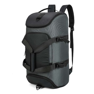 Unisex Oxford Fashion Gym Multi-functional Travel <b>Backpack</b> 36-55L Zipper Closure Water Resistant Adjustable Strap <b>Black</b> - Product Image 4