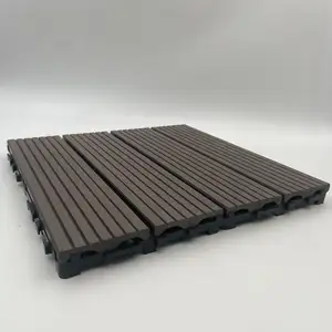 Mattonelle di legno in plastica composita per Patio stampo per piastrelle ad incastro