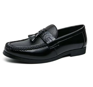 Mocassins pour hommes en PU à enfiler, ornés de paillettes, style rétro, décontractés et habillés, confortables et souples, pour le bureau et le quotidien, vente en gros - Product Image 2