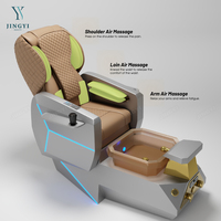 Fauteuil de pédicure de luxe blanc avec fonction de massage et plateau de manucure électrique, fauteuil spa pour bain de pieds à remplissage automatique, faible MOQ