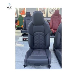 YLC <span class=keywords><strong>Coprisedili</strong></span> su Misura per <span class=keywords><strong>Audi</strong></span> A4 A6 <span class=keywords><strong>A3</strong></span> Q5 Q7 TT A7 Q3, Accessori Auto, Set Completo in Pelle di Lusso per 5 Posti - Product Image 4