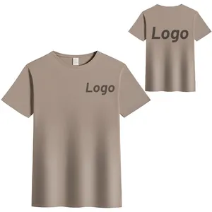 Camiseta de algodón Pima de alta calidad con estampado de logotipo para hombres y mujeres, camisetas lisas, camiseta personalizada impresa
