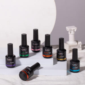 Salón de <span class=keywords><strong>uñas</strong></span> profesional a granel al por mayor UV LED esmalte de Gel libre capa Base transparente con su logotipo - Product Image 2