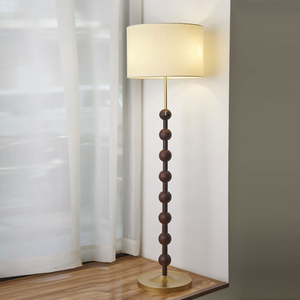 Lampe de bureau, lampe de chevet de <span class=keywords><strong>chambre</strong></span> à <span class=keywords><strong>coucher</strong></span>, lampe sur pied en bois massif rétro américaine, lampe de sol en tissu, <span class=keywords><strong>luminaire</strong></span> de <span class=keywords><strong>chambre</strong></span> principale de style français - Product Image 6