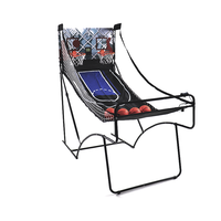 Mesin Permainan Basket Dua Orang untuk Taman Hiburan, Mesin Arcade Lipat Dalam Ruangan