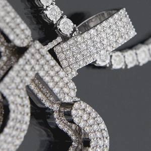 Collier pendentif solitaire en diamant Moissanite de haute qualité avec un style élégant pour les femmes à bas prix - Product Image 6