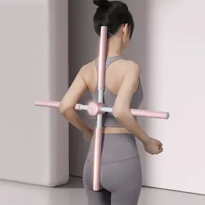 Adjustable Yoga Stick Body Building Back Correction Bar Cross Open Shoulder Posture Corrector
