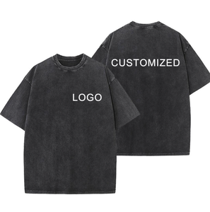 Camiseta retro extragrande personalizada de alta calidad para hombre, impresa con motivos retro, camiseta de algodón orgánico al por mayor - Product Image 1