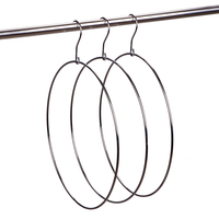 14 "Bikini Cintre Rond Chrome Argent Affichage Métal Fil Maillots De Bain Cintres
