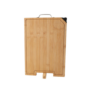 Tabla de cortar de bambú, tabla de cortar de doble cara para cocina doméstica, tabla para cuchillos, tabla de cortar vertical, con asa portátil - Product Image 4