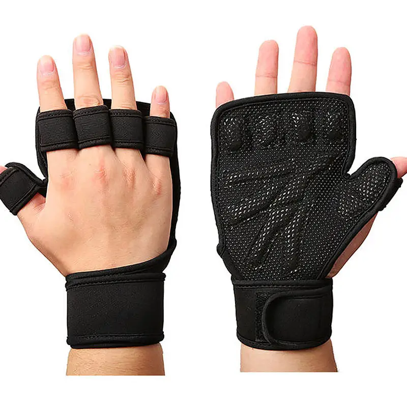 Wholesale high quality women men Sport fitness workout training gym gloves lifting weight protection palm hand grip