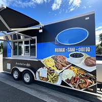 Camions de restauration commerciaux de 16 pieds, chariot mobile de rue, camion de restauration rapide avec cuisine complète à vendre aux États-Unis, en Europe et en Australie