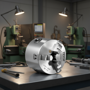 Mandril de torno autocentrante Vevor de 3 pulgadas y 3 mordazas, cono Morse MT2, 4000 RPM, para taladrar y fresar - Product Image 2