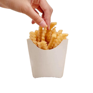 Caja de patatas fritas de un solo uso con empaque integrado sin pliegues para pollo frito, nuggets de pollo y palomitas de maíz, ideal para entrega a domicilio. - Product Image 2