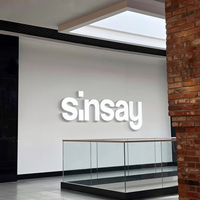 Enseigne LED personnalisée, lettres en relief LED, enseigne extérieure pour devanture de magasin, lettres de logo en acrylique rétroéclairées, signalétique publicitaire commerciale