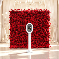 Machine Photo Booth Ovale pour iPad en Stock, Facile à Assembler, Photobooth Selfie pour Mariage avec Ventilateur de Refroidissement au Dos